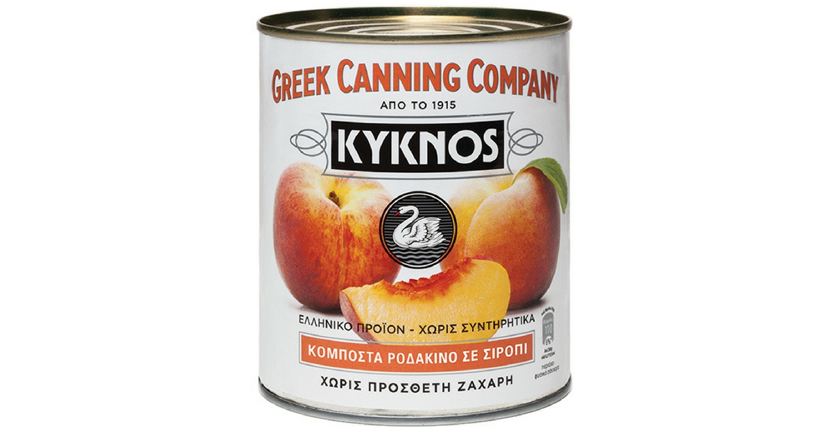 Broskvový kompot, půlky 825 g plech