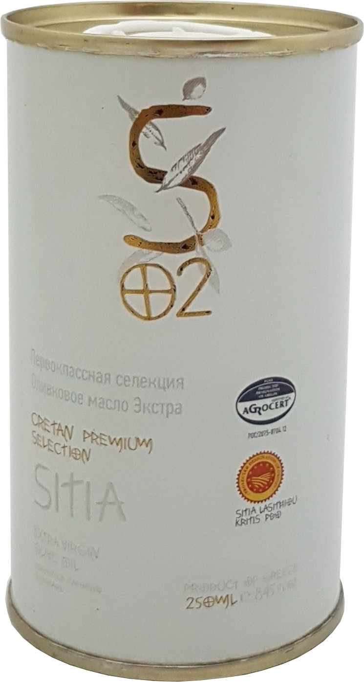 Extra pan. oliv. olej SITIA PDO 250 ml bílý plech