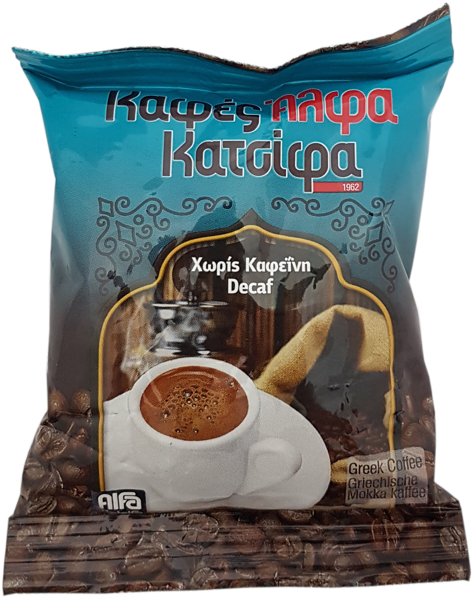 Řecká mletá káva bez kofeinu 96 g